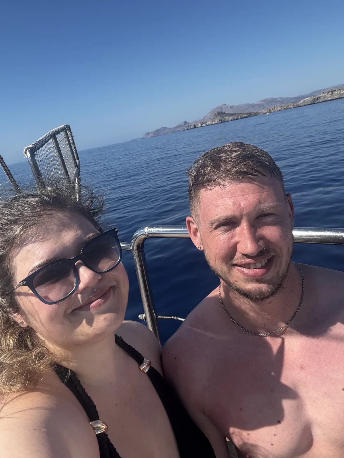 Close selfie on the boat